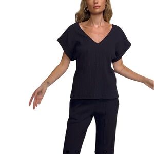 Nation Los Angeles Lottie V Neck Top